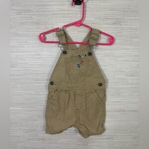 Carter’s Tan Khaki Embroidered Bug Insect Overalls Size 9 Months
